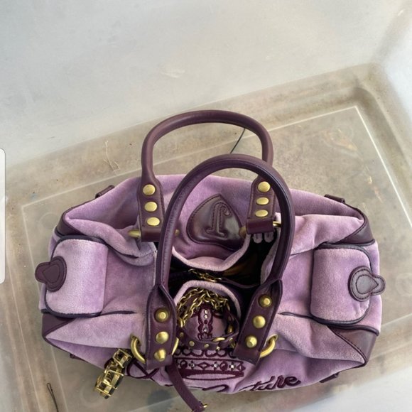 Juicy Couture Handbags - Pre loved Juicy Couture Small Violet Purse Handbag